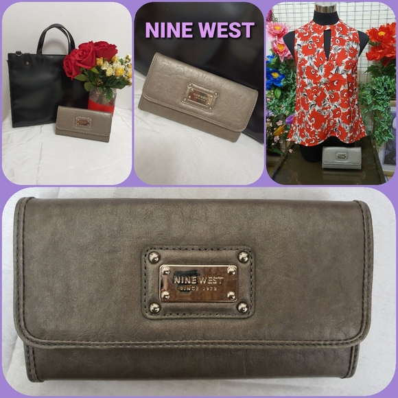 Nine West Handbags - NINE WEST Gray Wallet LIKE NEW (CLEARANCE SALE)